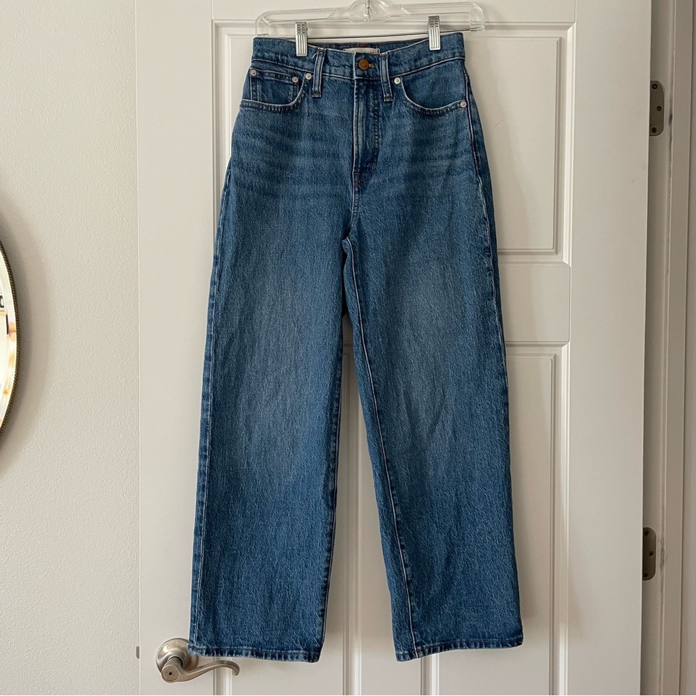 Madewell Women’s Perfect Vintage Wide Leg Crop Jeans, Size 24